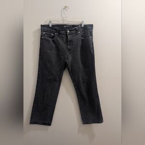 Point Zero Men's 38x30 Grey Black Straight Jeans Canada Cotton Blend Stretch